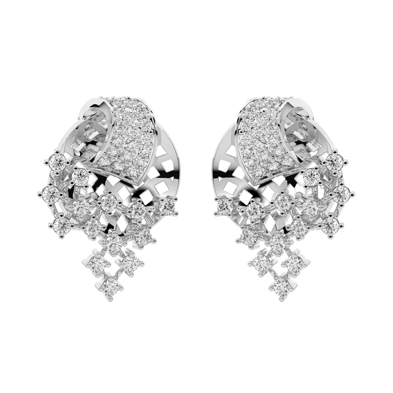 Zuri Round Diamond Stud Earrings